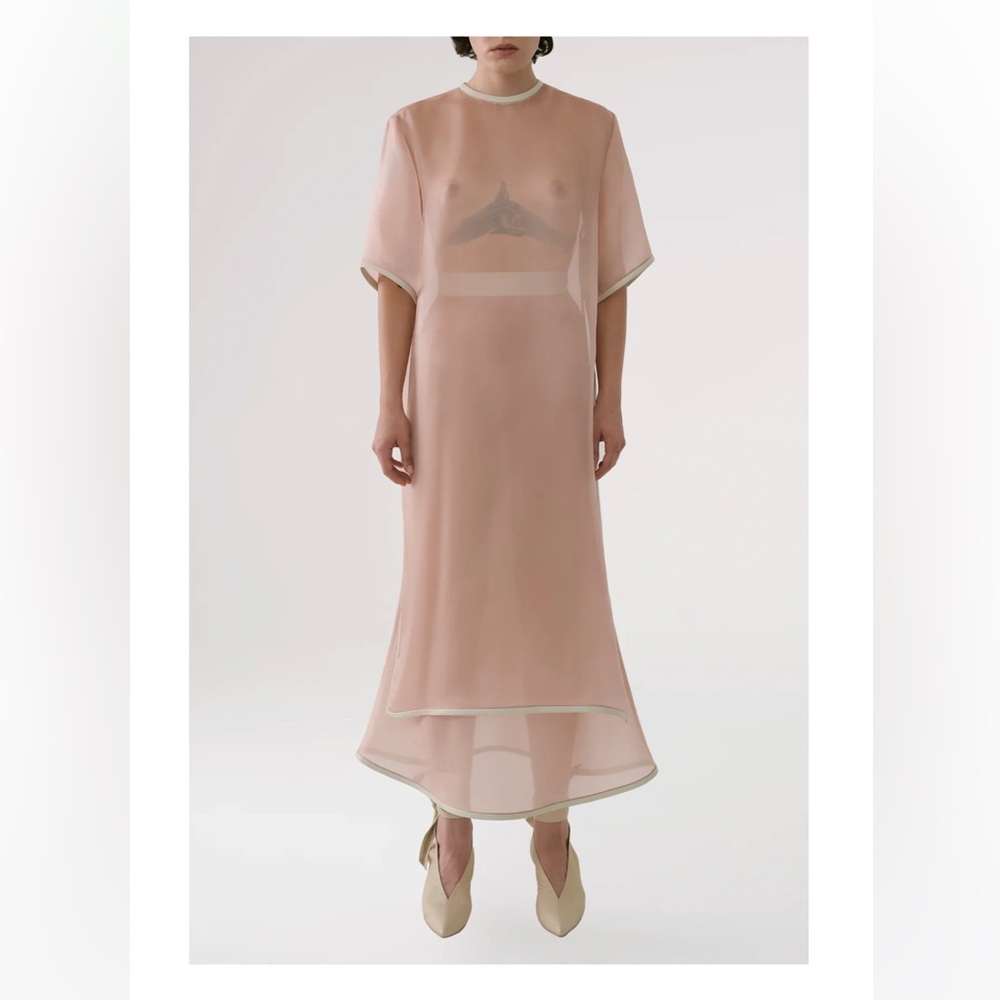 materiel tbilisi organza shirt dress